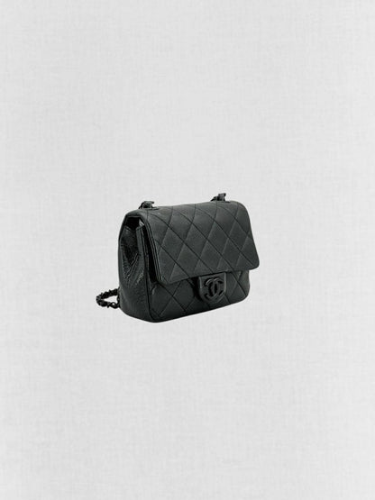 CHANEL Square Flap Black Quilted Crossbody