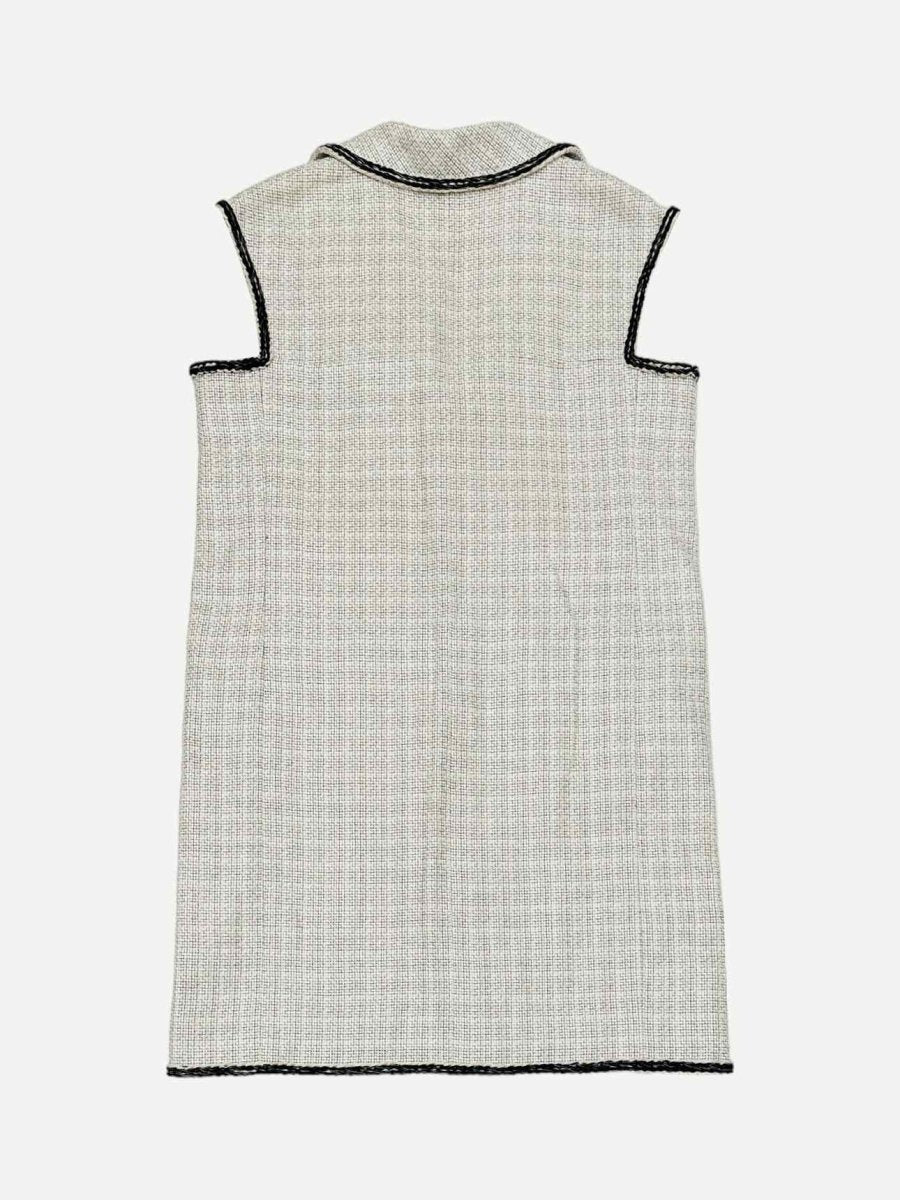 CHANEL Tweed White & Black Gilet