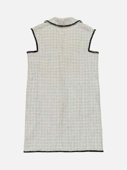 CHANEL Tweed White & Black Gilet