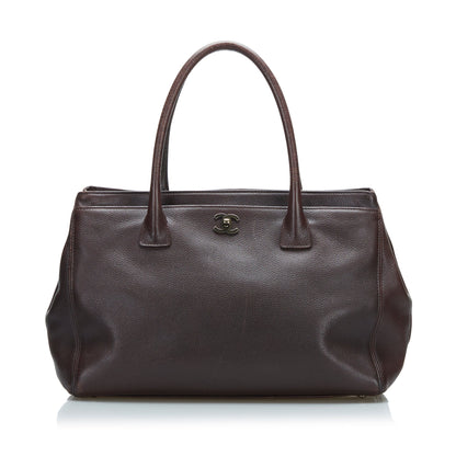 Chanel Executive Cerf Caviar Leather Tote Bag