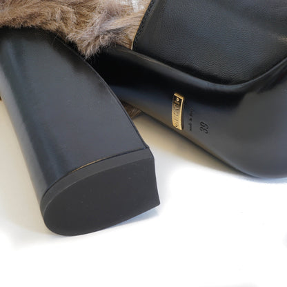 Gucci Princetown Mule Pump with Kangaroo Fur