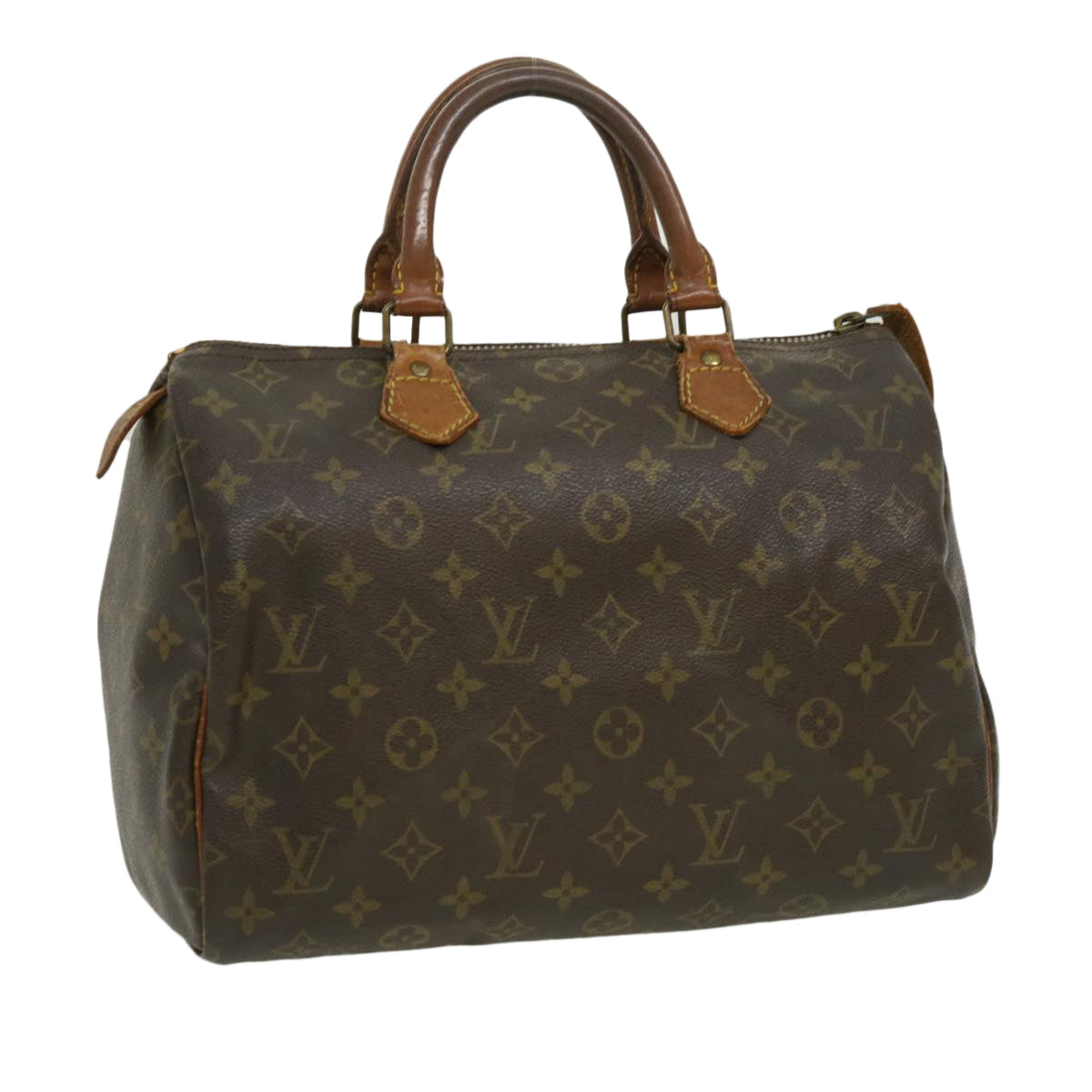 LOUIS VUITTON Monogram Speedy 30 Hand Bag M92642 LV pt2092