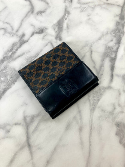 CELINE  Folded Wallet Black Vintage 4vg8wr