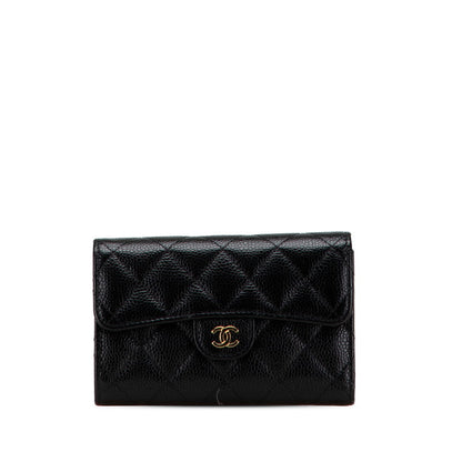 Chanel Matelassé Caviar Skin Wallet