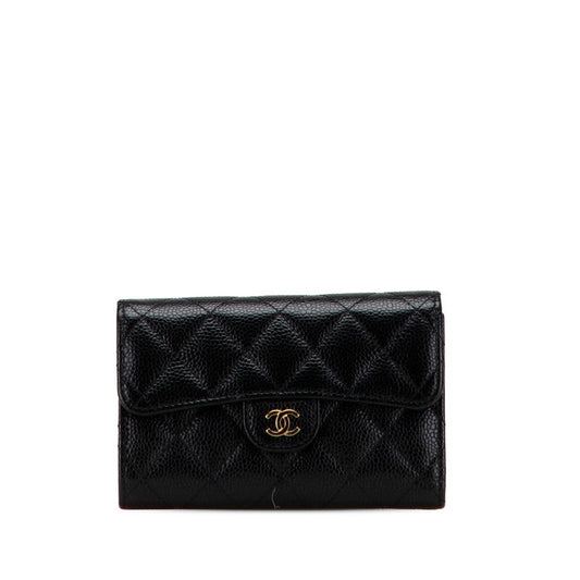 Chanel Matelassé Caviar Skin Wallet
