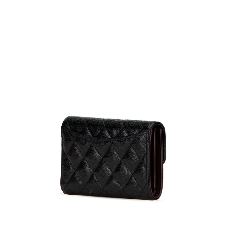 Chanel Matelassé Caviar Skin Wallet