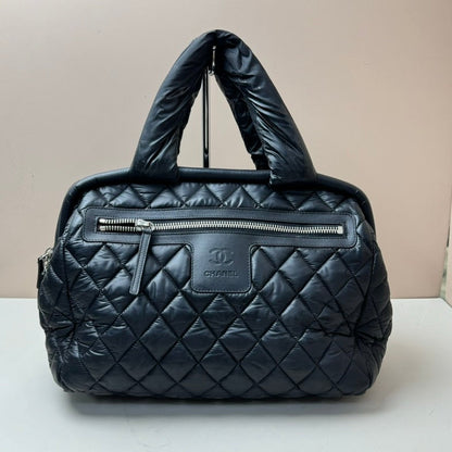 Chanel Cocoon Puffy Nylon Tote Bag in Black