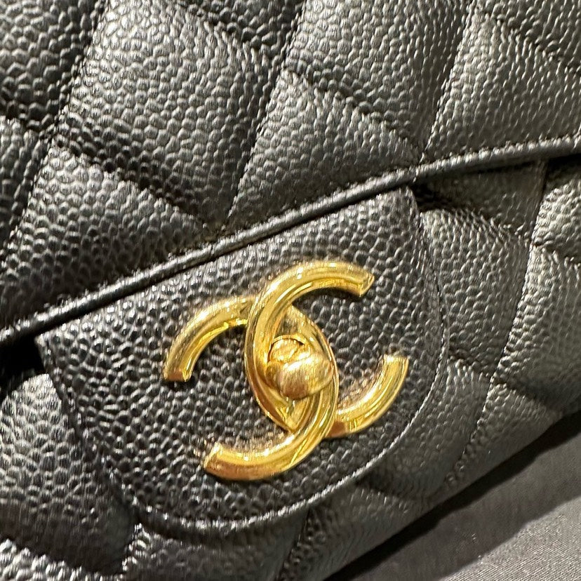 Chanel Classic Double Flap Max Black Caviar Bag