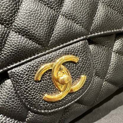 Chanel Classic Double Flap Max Black Caviar Bag