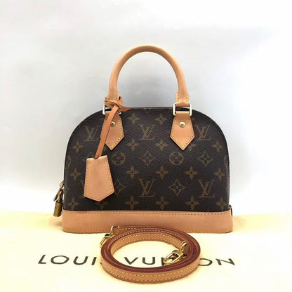 Louis Vuitton Alma Brown Monogram Canvas Handbag Medium