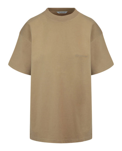 Balenciaga Medium Fit Logo T-Shirt Womens 612965T-JV87-9504