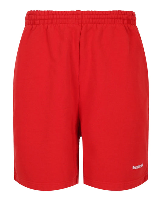 Balenciaga Terry Vintage Logo Sweat Shorts Mens 674591T-MVF5-3168