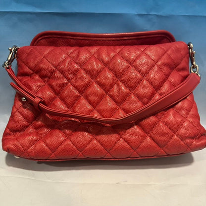 Chanel Quilted Red Leather Shoulder Bag