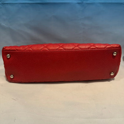 Chanel Quilted Red Leather Shoulder Bag