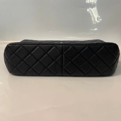 Chanel Classic Flap Bag Black Leather Shoulder Bag