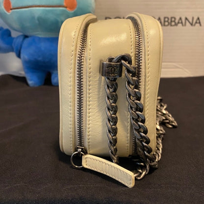 Chanel Camera Bag Leather Ivory Crossbody