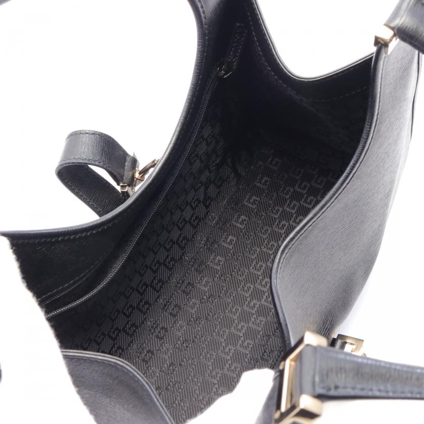 Gucci Jackie Handbag Leather Black