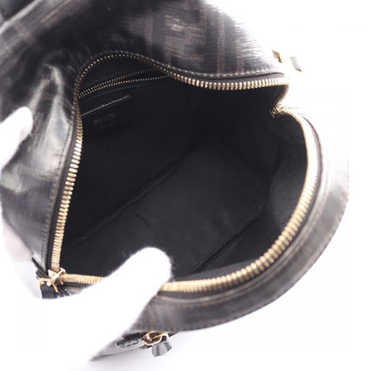 Fendi Fendi Fila Fendi Mania Zucca Backpack Rucksack Coated Canvas Leather Black Multicolor 879927