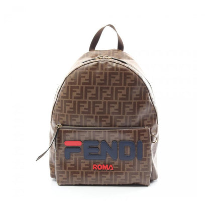 Fendi Fendi Fila Zucca Backpack Rucksack Coated Canvas Leather Brown Multicolor 879929