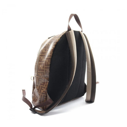 Fendi Fendi Fila Zucca Backpack Rucksack Coated Canvas Leather Brown Multicolor 879929