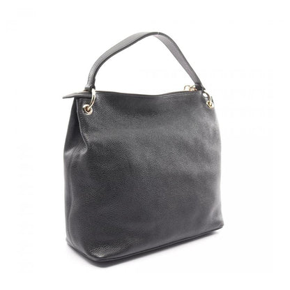 Gucci Soho Interlocking G Handbag Leather Black Tassel 2way