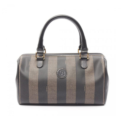 Fendi Pecan Handbag PVC Leather Brown Black