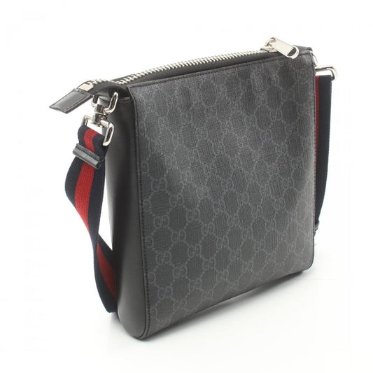 GUCCI GG Supreme Small Messenger bag Shoulder bag PVC leather black multicolor 881991