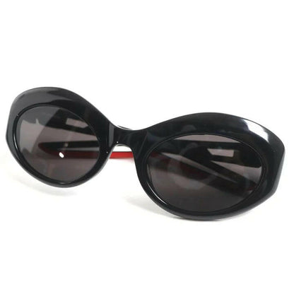 Balenciaga 55mm Oval Black Sunglasses