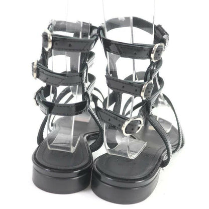 Chanel Black Gladiator Sandals - Size