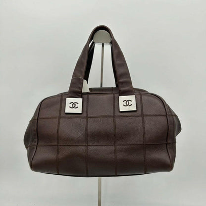 Chanel Brown Leather Shoulder Bag - Medium Size