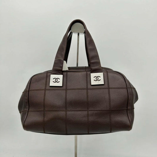 Chanel Brown Leather Shoulder Bag - Medium Size