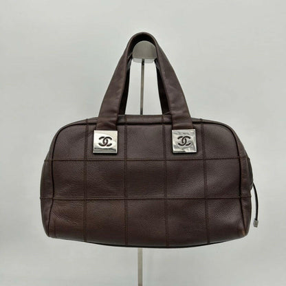 Chanel Brown Leather Shoulder Bag - Medium Size