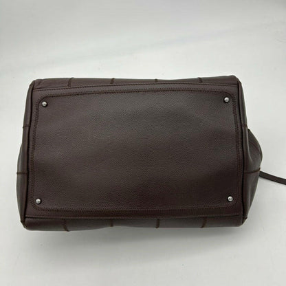 Chanel Brown Leather Shoulder Bag - Medium Size