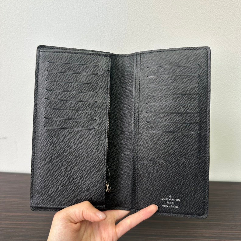 Louis Vuitton Damier Graphite Long Wallet - Black Leather Wallet