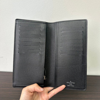 Louis Vuitton Damier Graphite Long Wallet - Black Leather Wallet