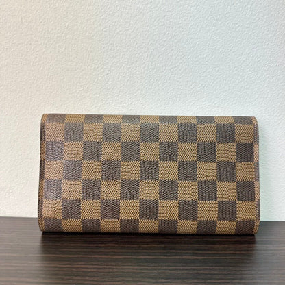 Louis Vuitton Damier Ébène Long Wallet in Brown - Style 4213