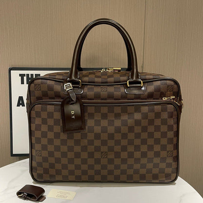 Louis Vuitton Damier Ebene Icare Briefcase in Brown