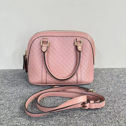 Gucci Alma Pink Leather HandBag Small