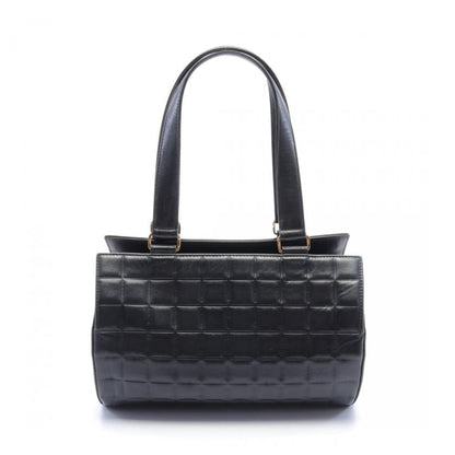 Chanel Chocolate Bar Black Lambskin Handbag Gold Hardware