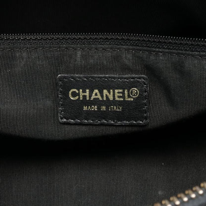Chanel Chocolate Bar Black Lambskin Handbag Gold Hardware