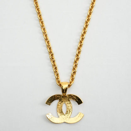 Chanel CC Gold Pendant Necklace  inches
