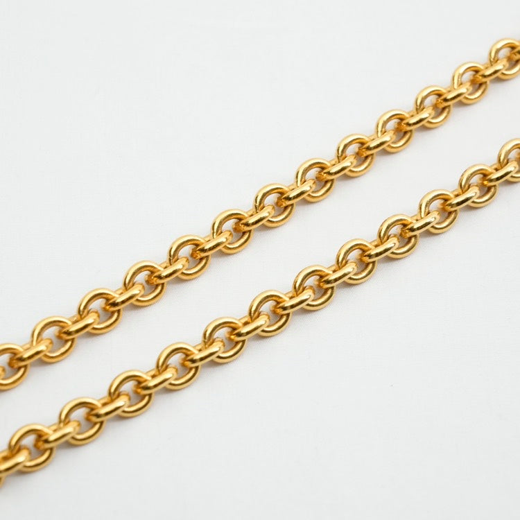 Chanel CC Gold Pendant Necklace  inches