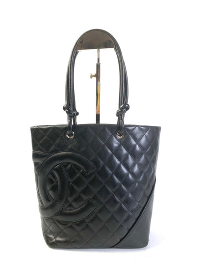 Chanel Black Quilted Leather Tote Bag Large