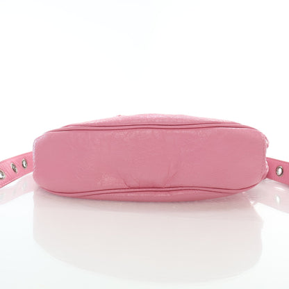 Balenciaga Le Cagole XS Pink Leather Shoulder Bag