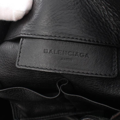 Balenciaga The Paper Tote Bag Black Leather Handbag Large