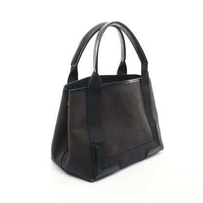 Balenciaga Black Canvas Leather Tote Bag Medium