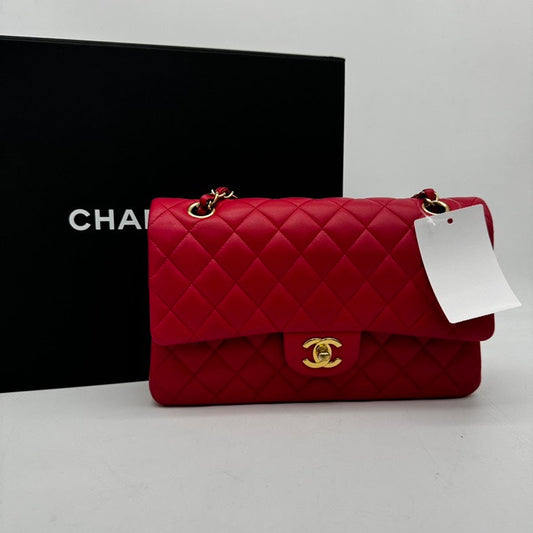 Chanel Lambskin Classic Double Flap Bag Pink Series