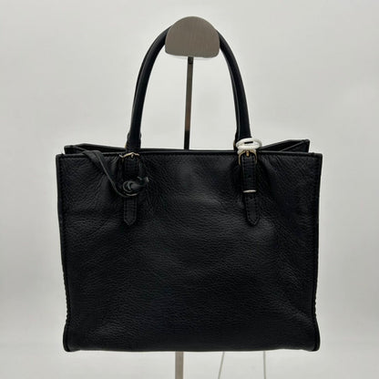 Balenciaga Black Leather Two Way Shoulder Bag Medium