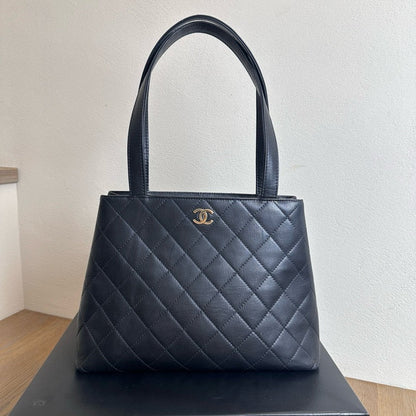 Chanel Vintage Black Leather Kelly Bag