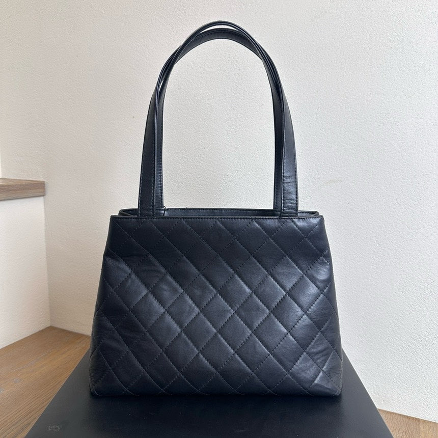 Chanel Vintage Black Leather Kelly Bag